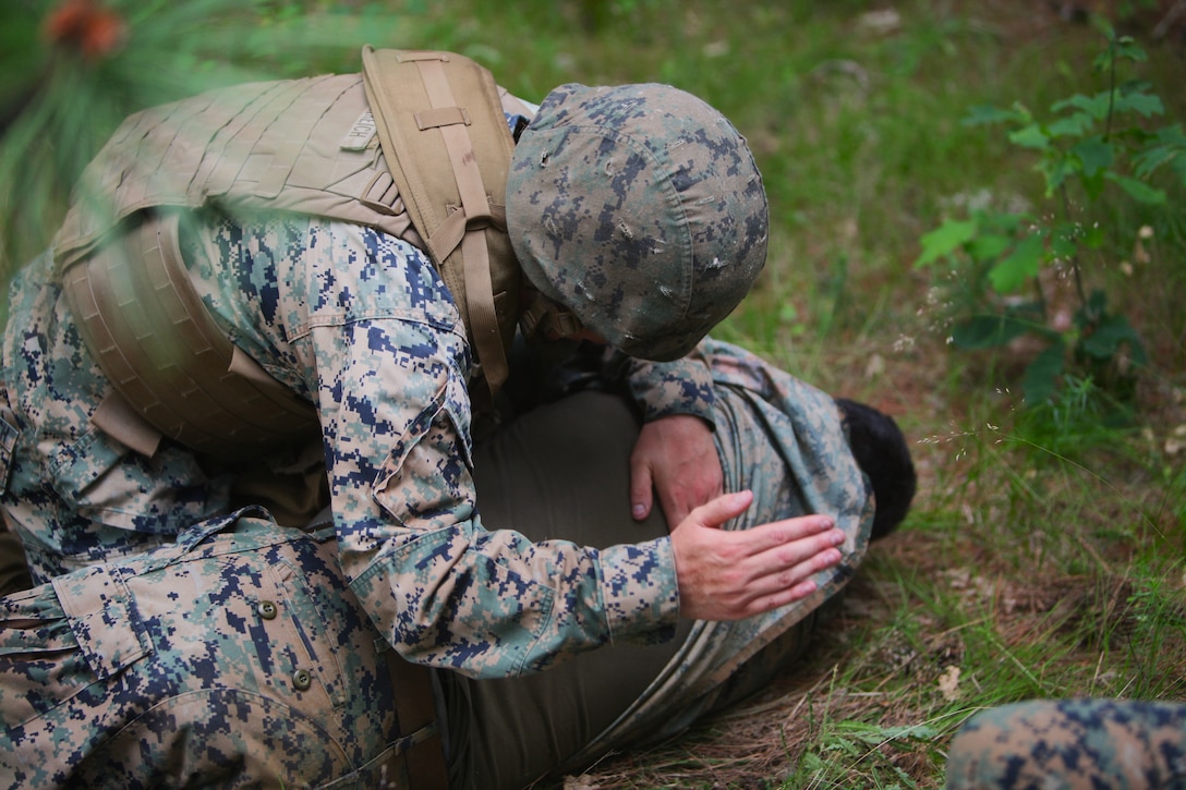 U.S. Marines conduct a Combat Life Savers Course (CLS) at Atlantic Alliance '25 (AA25)