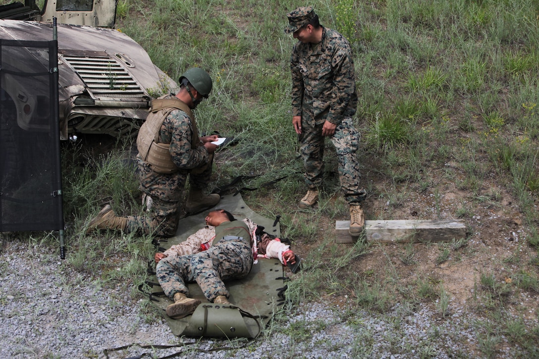 U.S. Marines conduct a Combat Life Savers Course (CLS) at Atlantic Alliance '25 (AA25)