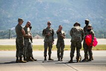 Airmen with the 75th Operations Support Squadron conduct landing zone safety officer training at Hill Air Force Base, Utah June 28, 2025.