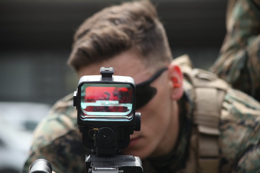 U.S. Marines conduct a machine gun range at Atlantic Alliance '25 (AA25)