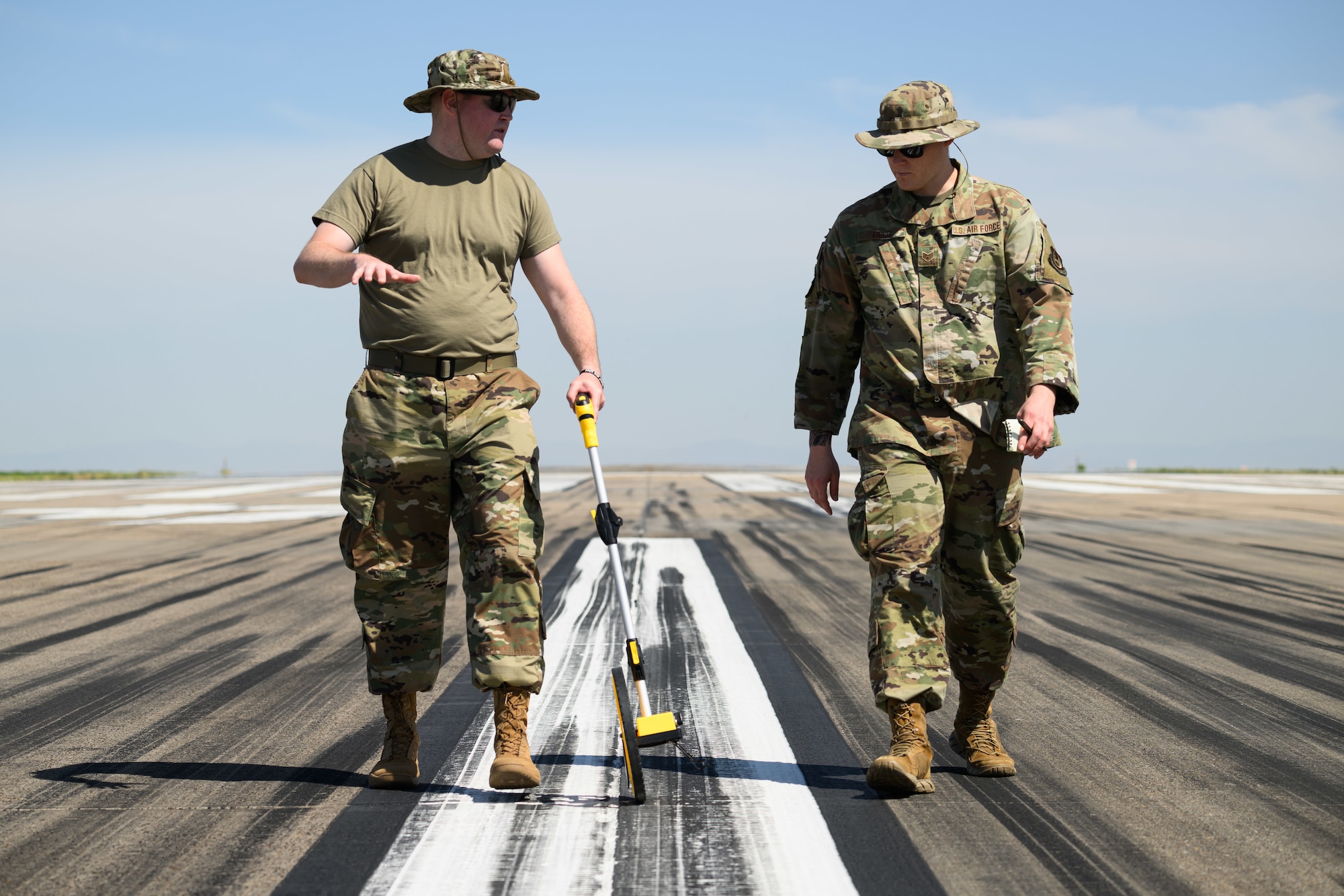 Airmen with the 75th Operations Support Squadron conduct landing zone safety officer training at Hill Air Force Base, Utah June 28, 2025.