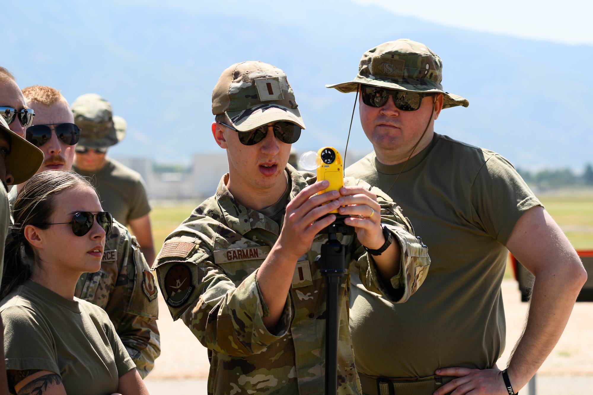 Airmen with the 75th Operations Support Squadron conduct landing zone safety officer training at Hill Air Force Base, Utah June 28, 2025.