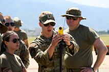 Airmen with the 75th Operations Support Squadron conduct landing zone safety officer training at Hill Air Force Base, Utah June 28, 2025.