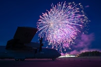 Fireworks over C-130