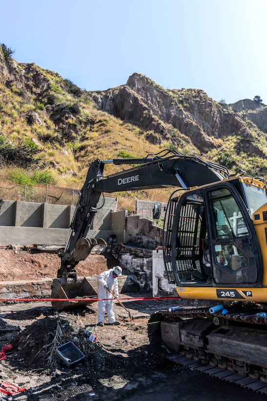The U.S. Army Corps of Engineers completes debris removal from the last FEMA assigned parcel on the Pacific Coast Highway July 8 in Pacific Palisades, California. Under FEMA mission assignment, USACE is leading one of the largest wildfire debris removal operations in California history and supporting safe recovery across Southern California's fire-affected areas.