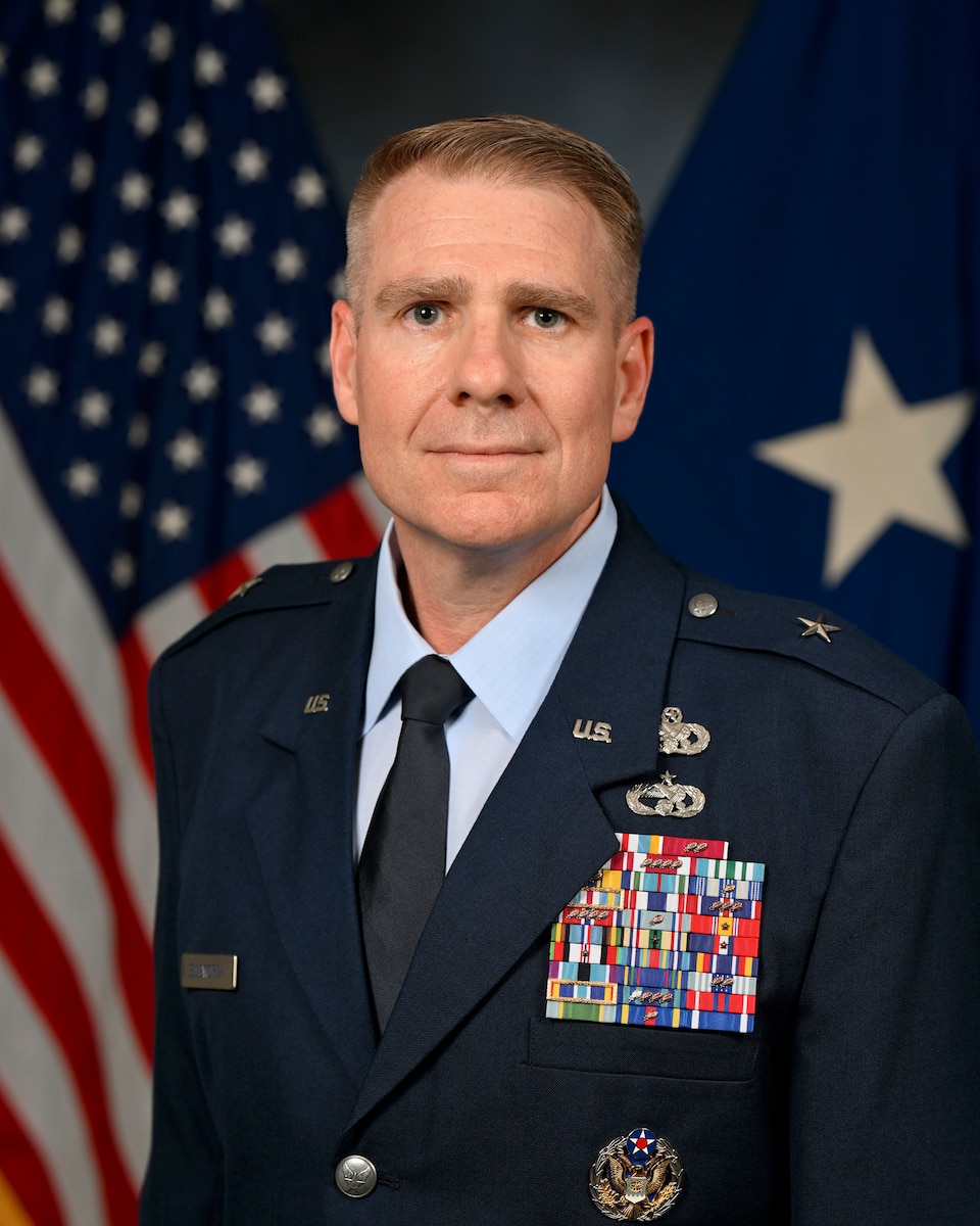 This is the official portrait of Brig. Gen. Chad R. Ellsworth.