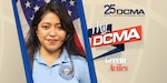Graphic that reads My DCMA My DCMA: Grecia Aviles with photo of woman