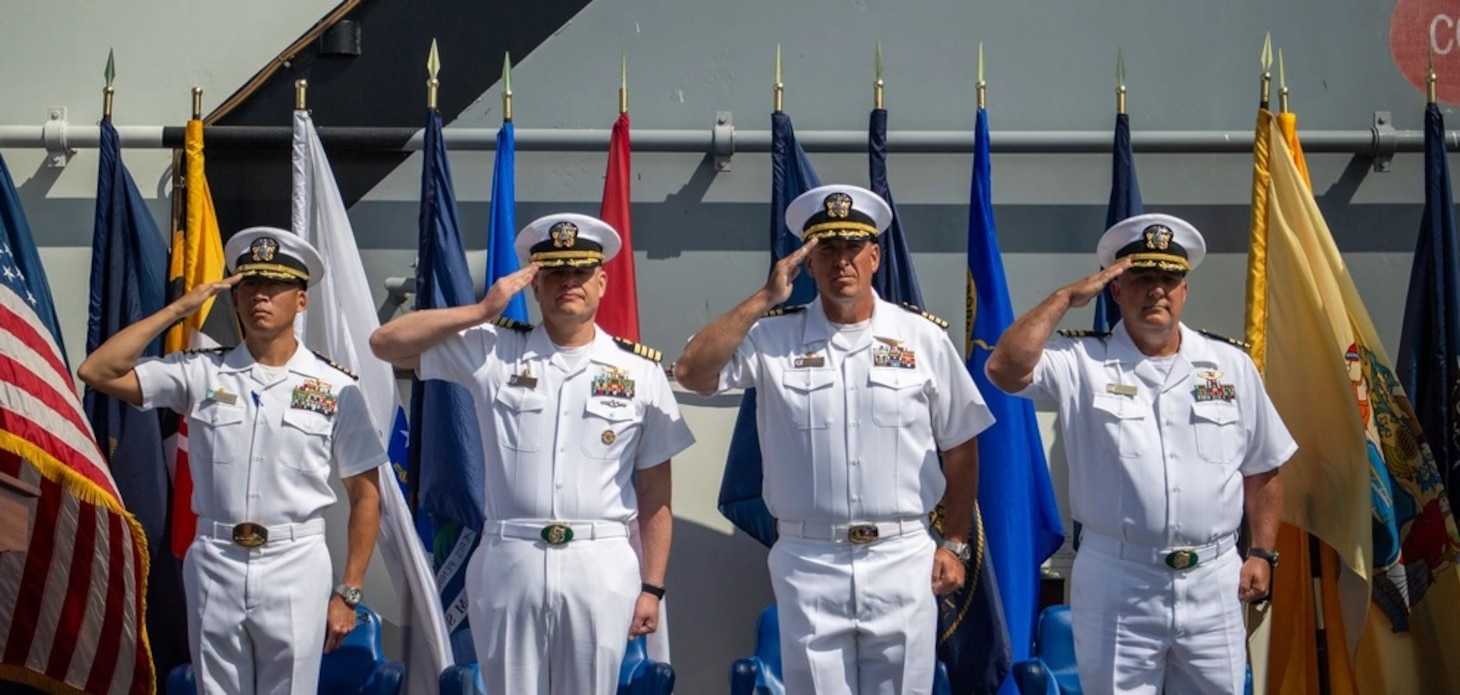 USS Essex (LHD 2) Change of Command Ceremony July 2nd 2025