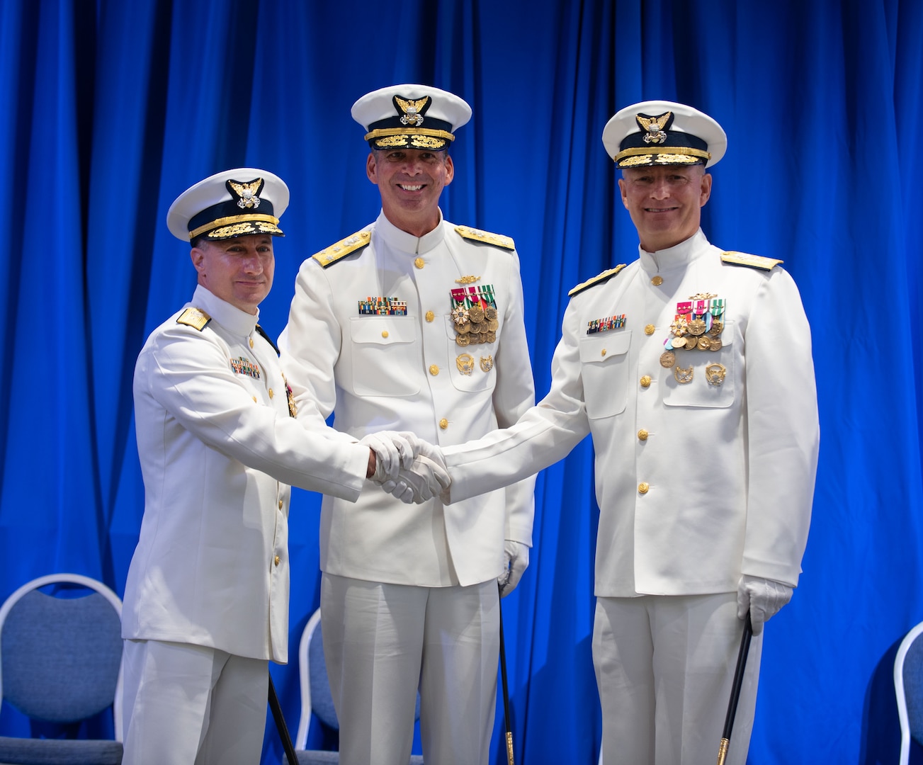 Officers pose for a group photo