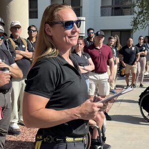 Team Army receiving their welcome briefing as they get ready for this year’s Warrior Games!