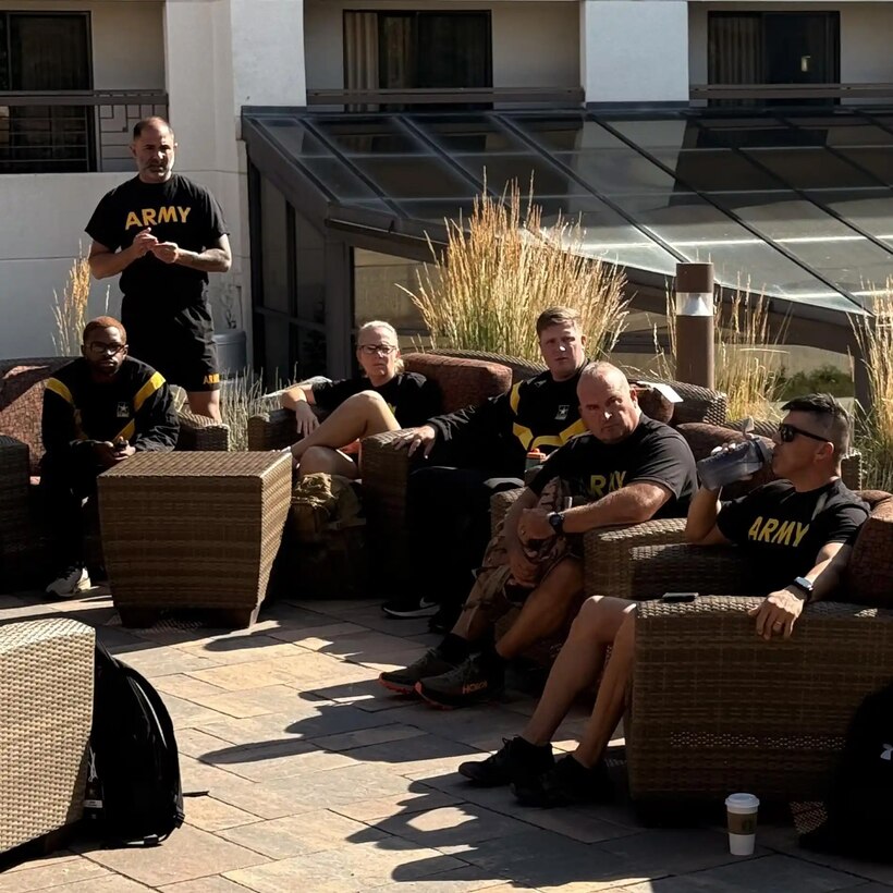 Team Army receiving their welcome briefing as they get ready for this year’s Warrior Games!