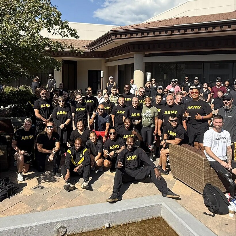 Team Army receiving their welcome briefing as they get ready for this year’s Warrior Games!