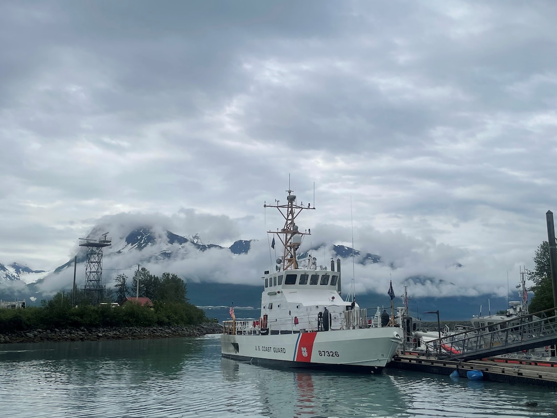 Coast Guard Cutter Blacktip (WPB 87326) arrives at new homeport in Valdez, Alaska