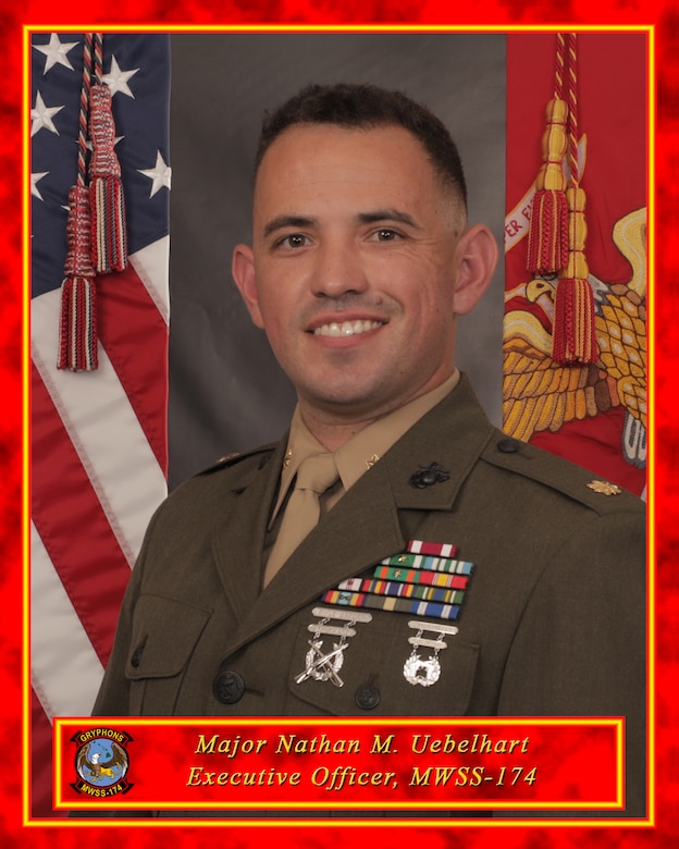 Photo of MWSS-174 Executive Officer Major Nathan M. Uebelhart