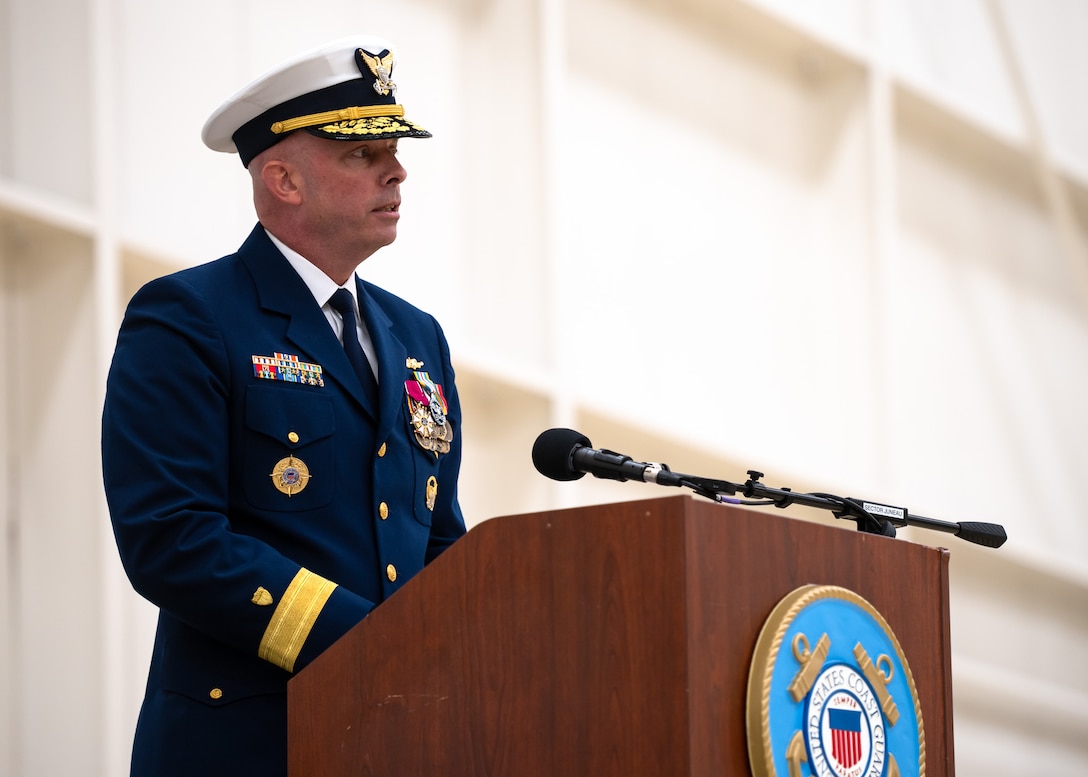 Coast Guard Arctic District holds Change of Command ceremony in Juneau, Alaska