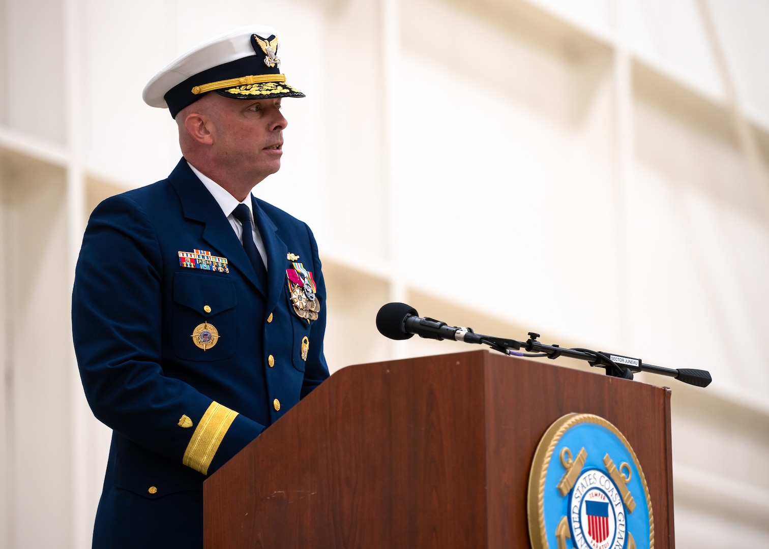 Coast Guard Arctic District holds Change of Command ceremony in Juneau, Alaska