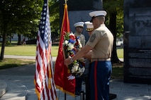 U.S. Marine Corps Sgt. Maj. Carlos A. Ruiz, the 20th sergeant major of the Marine Corps, participates in Marine Week Nashville, Nashville, Tennessee, June 1-2, 2025. As part of Marine Week Nashville, Ruiz met with veterans of the Marine Corps League, was named the Honorary Race Official for the Cracker Barrel 400 at Nashville Superspeedway, participated in a reenlistment ceremony, conducted a physical training event, and was the Guest of Honor for a wreath laying ceremony. Marine Week Nashville featured activations across Nashville and honored the Marine Corps’ legacy of support and fidelity to local communities. (U.S. Marine Corps photo by GySgt Jordan E. Gilbert)