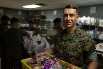 U.S. Marine Corps Cpl. Eian Crean, a combat engineer with 2d Combat Engineer Battalion, 2d Marine Division, poses for a photo during a volunteer event at The Branch of Nashville as part of Marine Week Nashville, in Nashville, Tennessee, June 2, 2025. Founded on November 10, 1775, the United States Marine Corps has served our nation honorably in every clime and place for 250 years. Throughout 2025, Marines across the globe will celebrate the 250th birthday of the Corps, commemorating service, sacrifice, and priding themselves on living 'Semper Fidelis' or 'Always Faithful' to their nation and to each other. (U.S. Marine Corps photo by Lance Cpl. Judith Ann Lazaro)
