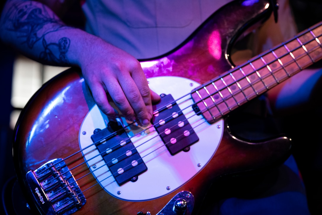 U.S. Marine Corps Cpl. Anthony Russo, a Marine musician with 2nd Marine Aircraft Wing band, Special Purpose Marine Air Ground Task Force-250, performs at Tootsies Orchid Lounge during Marine Week Nashville, in Nashville, Tennessee, June 6, 2025. Tootsies hosted the 2nd MAW band as a way to show support for the Marine Corps. Throughout 2025, Marines across the globe will celebrate the 250th birthday of the Corps, commemorating, service, sacrifice, and priding themselves on living ‘Semper Fidelis’ or ‘Always Faithful’ to their nation and to each other. (U.S. Marine Corps photo by Cpl. Vincent Needham)