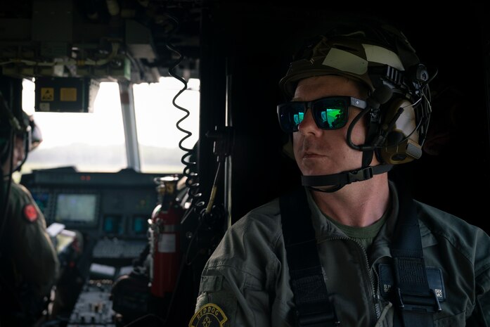 U.S. Marine Corps Sgt. Brennan Six, an aircrew chief with Marine Light Attack Helicopter Squadron 773, 4th Marine Aircraft Wing, Marine Forces Reserve, awaits take off for a flyover for Marine Week Nashville in Nashville, Tennessee, June 1, 2025. Founded on November 10, 1775, the United States Marine Corps has served our nation honorably in every clime and place for 250 years. Throughout 2025, Marines across the globe will celebrate the 250th birthday of the Corps, commemorating, service, sacrifice, and priding themselves on living ‘Semper Fidelis’ or ‘Always Faithful’ to their nation and to each other. Six is a native of New Jersey. (U.S. Marine Corps photo by Cpl. Vincent Needham)