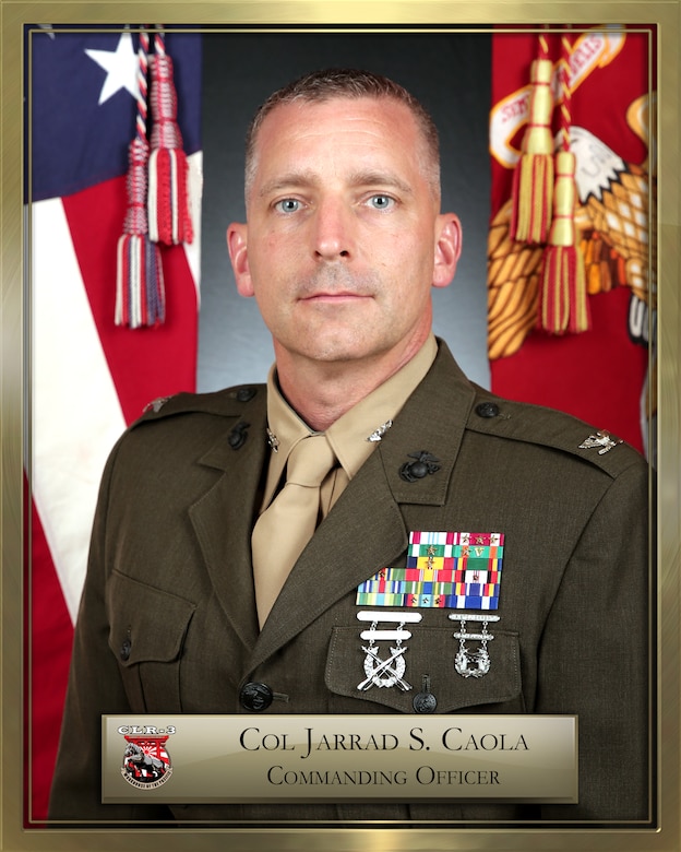 Colonel Jarrad Caola Command Board Photo