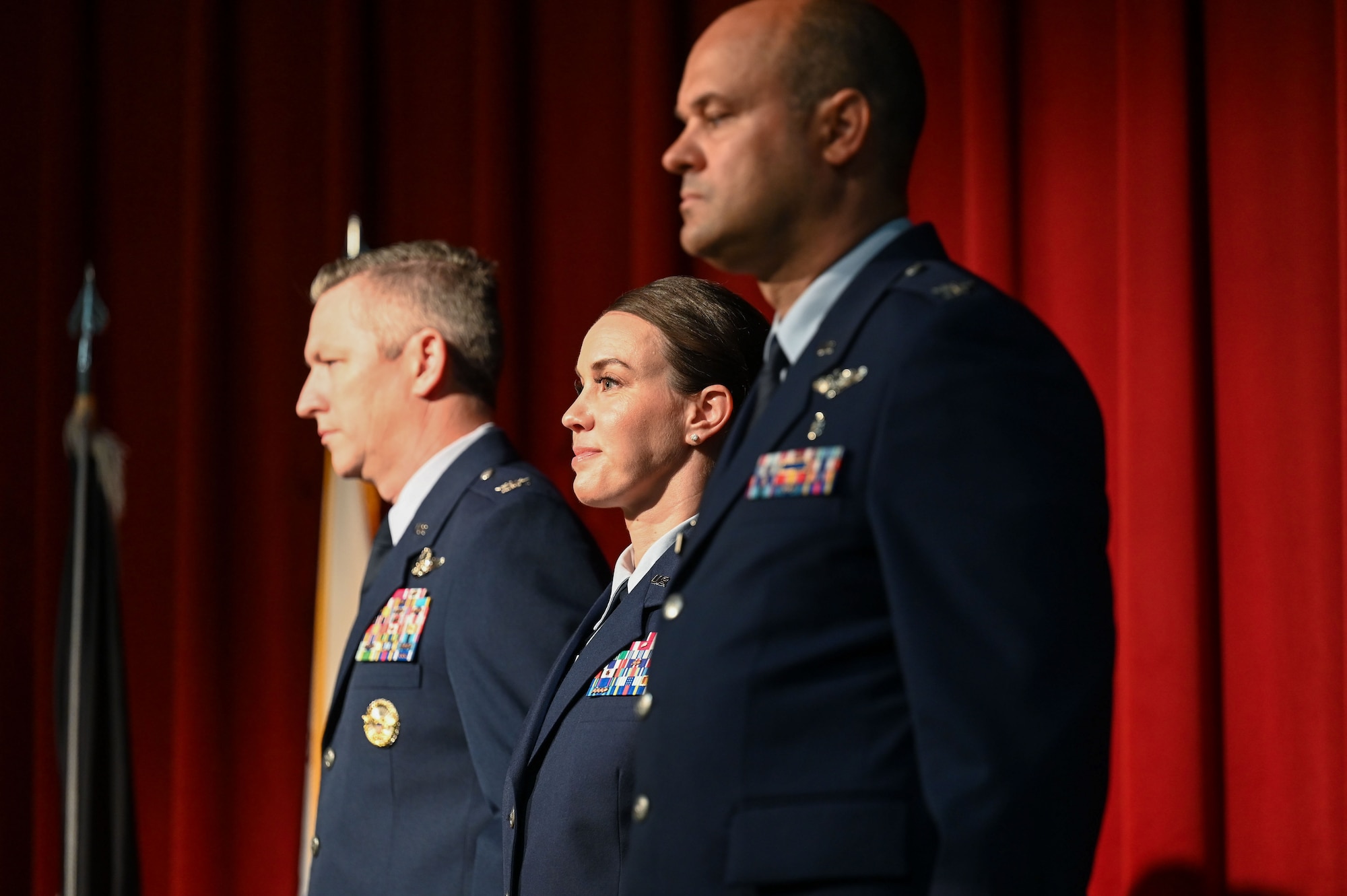 Three commanders before the ceremony
