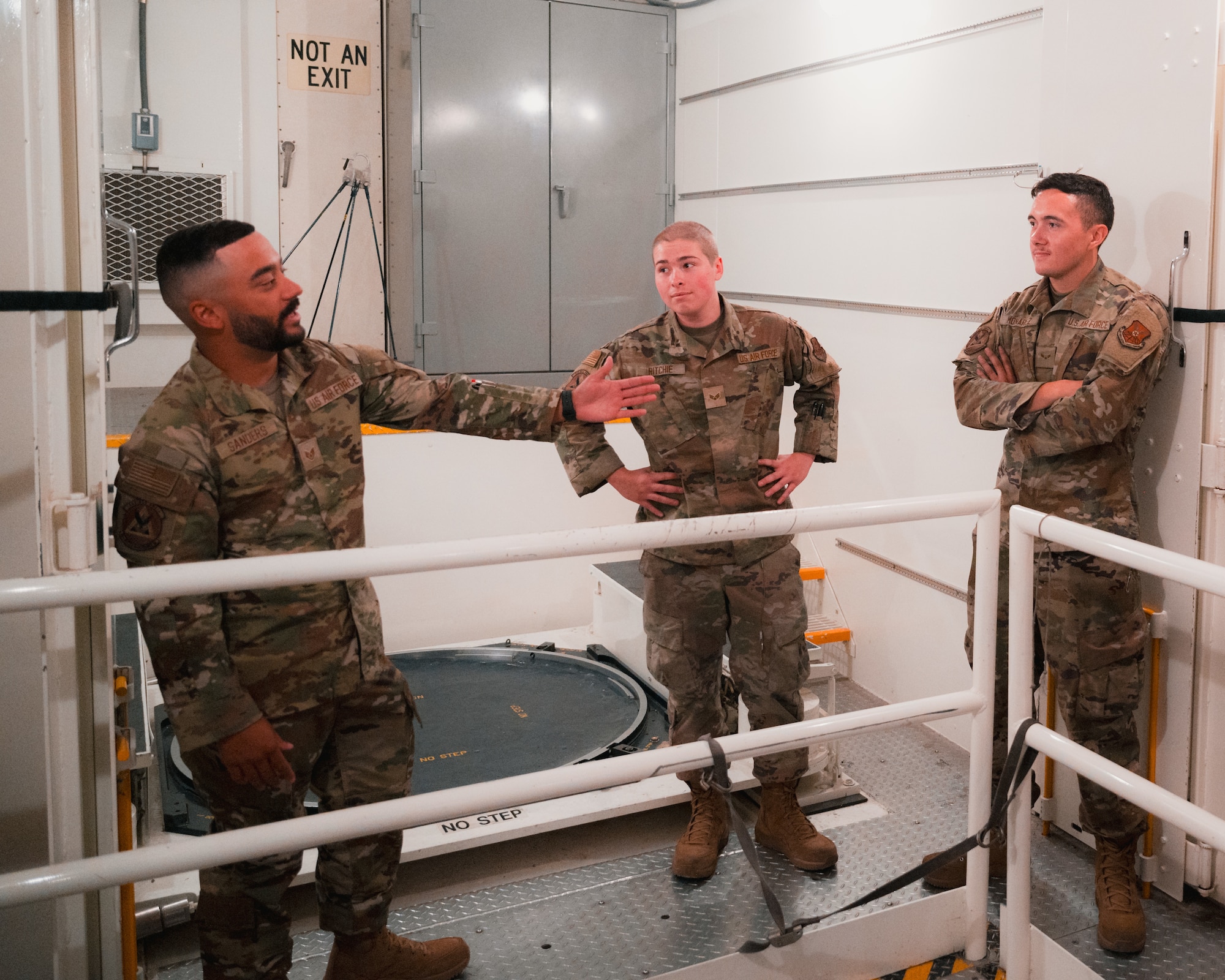 Air Force missile maintainers are responsible for the upkeep, repair, and readiness of Minuteman III, launch facilities, and support systems, playing a vital role in sustaining the nation's nuclear deterrent capability. (U.S. Air Force photo by Airman Nicholas Rowe)