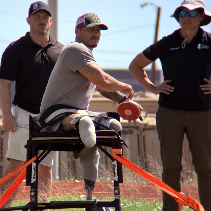 Retired Sgt. Jason Smith is looking for gold this year after grabbing the bronze in the 2024 Warrior Games at seated discus.