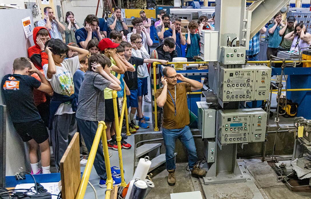 NUWC Division Newport employees, 250 children share in STEM demonstrations as part of Bring a Child to Work Day