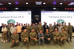 July 8 to 11, U.S. Forces Korea hosted TACHYON ECHO (TE) 25-2, a Tri-Command Technical Effects Tabletop Exercise (TTX) with over 100 participants from United Nations Command, Combined Forces Command, and U.S. Forces Korea (USFK) Command. This latest iteration built on momentum from previous exercises and further develops the Tri-Command’s ability to integrate combined-joint, all-domain operations (CJADO) capabilities in support of regional deterrence and readiness.