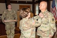 Command Sgt. Maj. Andrew Campbell, who most recently served as the Pennsylvania Army National Guard command sergeant major, is honored during a retirement ceremony conducted June 12 at Fort Indiantown Gap’s Keystone Conference Center. Campbell, who retired after 33 years of service, enlisted into the active-duty Army in 1992. He began his position as the Pennsylvania Army National Guard command sergeant major July 1, 2021, in which he was the principal advisor to the deputy adjutant general-Army and staff on matters pertaining to the enlisted Soldiers of the Pennsylvania Army National Guard. (Pennsylvania National Guard photo by Wayne V. Hall)