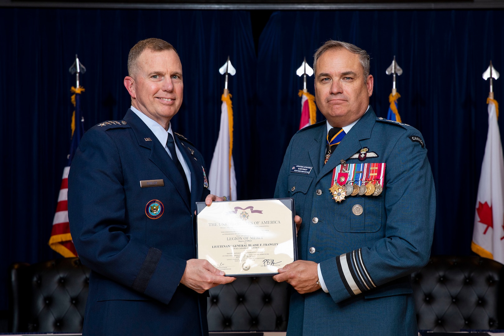 NORAD transfer of appointment and CANELEMNORAD change of command