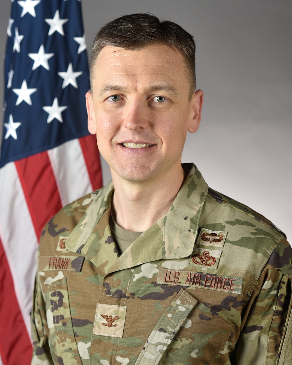 This is the official photo for Col. Timothy E. Frank, 8th Mission Support Group commander.