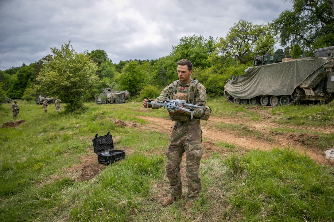 Drone inspection during Combined Resolve