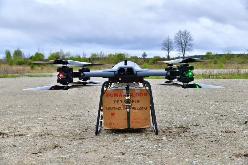Drone-based blood resupply during Swift Response