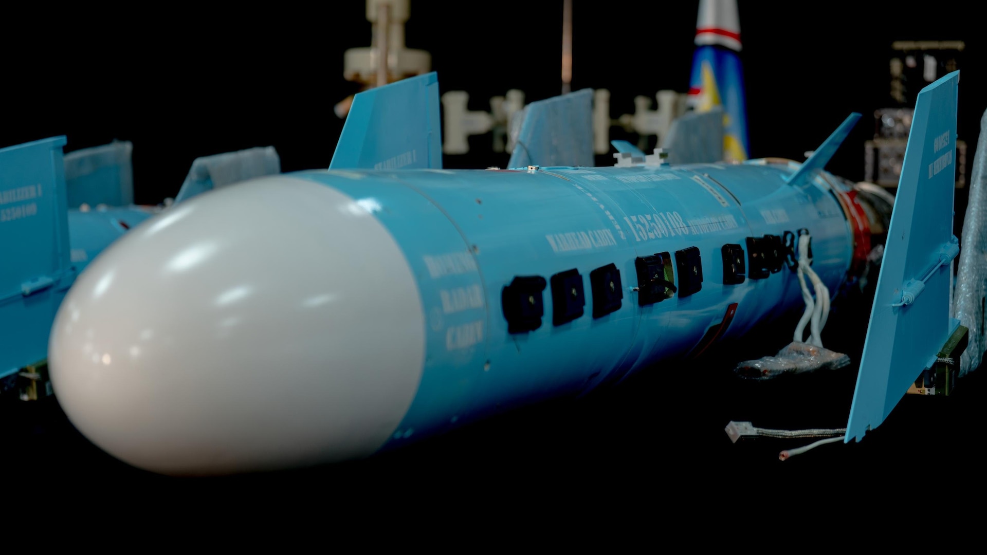 The Yemeni National Resistance Forces (NRF) intercepted and seized over 750 tons of munitions and hardware to include hundreds of advanced cruise, anti-ship, and anti-aircraft missiles, warheads and seekers, components as well as hundreds of drone engines, air defense equipment, radar systems, and communications equipment. According to the NRF, there were manuals in Farsi and many of the systems were manufactured by a company affiliated with the Iranian Ministry of Defense that is sanctioned by the United States. The illegal shipment was intended for use by the Iranian-backed Houthis. (U.S. Central Command Public Affairs courtesy photo)