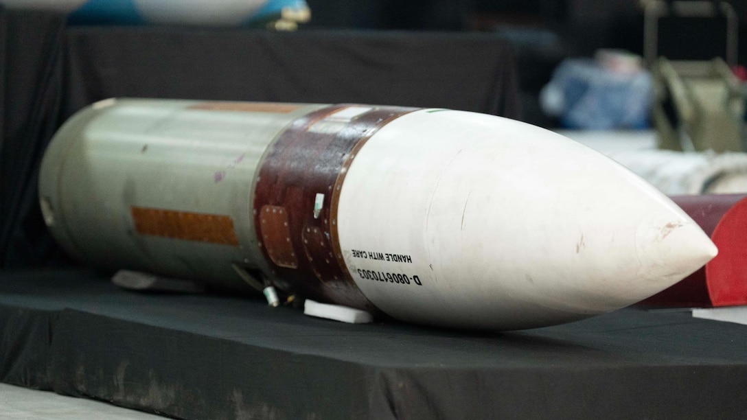 The Yemeni National Resistance Forces (NRF) intercepted and seized over 750 tons of munitions and hardware to include hundreds of advanced cruise, anti-ship, and anti-aircraft missiles, warheads and seekers, components as well as hundreds of drone engines, air defense equipment, radar systems, and communications equipment. According to the NRF, there were manuals in Farsi and many of the systems were manufactured by a company affiliated with the Iranian Ministry of Defense that is sanctioned by the United States. The illegal shipment was intended for use by the Iranian-backed Houthis. (U.S. Central Command Public Affairs courtesy photo)