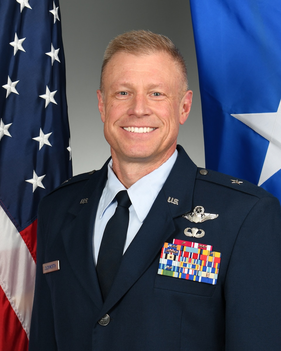 The official portrait of Brig. Gen. Duckworth