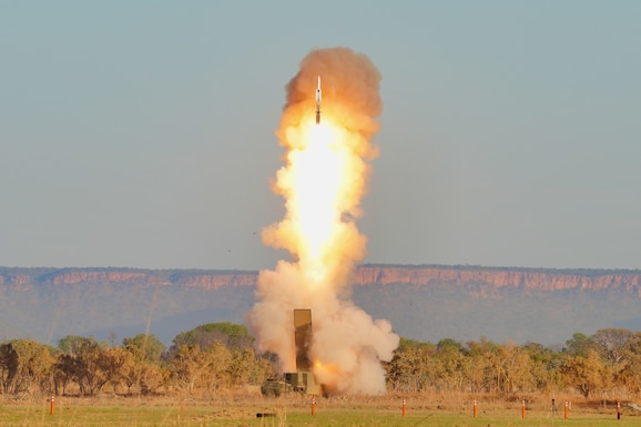 NORTHERN TERRITORY, Australia — 3rd Multi-Domain Task Force (3MDTF) conducts the first Mid-Range Capability live fire exercise outside of the continental United States successfully sinking a maritime target with a Standard Missile-6 Force during Exercise Talisman Sabre 25 on July 16, 2025.