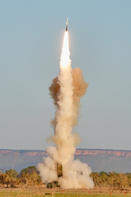 NORTHERN TERRITORY, Australia — 3rd Multi-Domain Task Force (3MDTF) conducts the first Mid-Range Capability live fire exercise outside of the continental United States successfully sinking a maritime target with a Standard Missile-6 Force during Exercise Talisman Sabre 25 on July 16, 2025.
