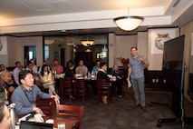 Brett Blackshaw, foreign policy advisor for U.S. Pacific Fleet, spoke to 40 senior U.S. and international military and civilian officials at USINDOPACOM headquarters on Camp H.M. Smith in Honolulu for the Daniel K. Inouye Asia-Pacific Center for Security Studies’ Transnational Security Cooperation Course 25-1, July 16, 2025.