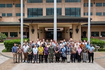 Adm. Samuel J. Paparo, commander of U.S. Indo-Pacific Command, hosted 40 senior U.S. and international military and civilian officials at USINDOPACOM headquarters on Camp H.M. Smith in Honolulu for the Daniel K. Inouye Asia-Pacific Center for Security Studies’ Transnational Security Cooperation Course 25-1, July 16, 2025.