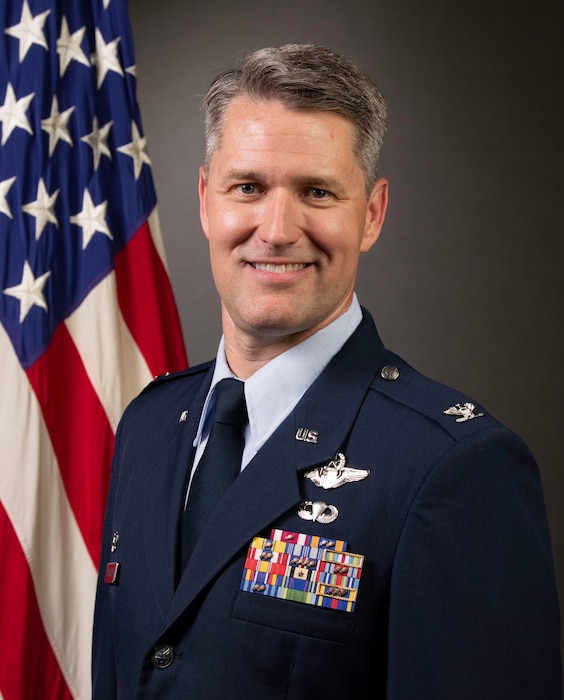 Col. Thomasson poses for an official photo