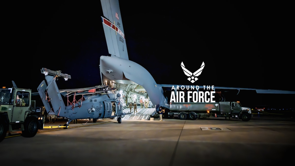 Flight line full of vehicles
