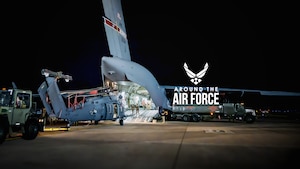 Flight line full of vehicles