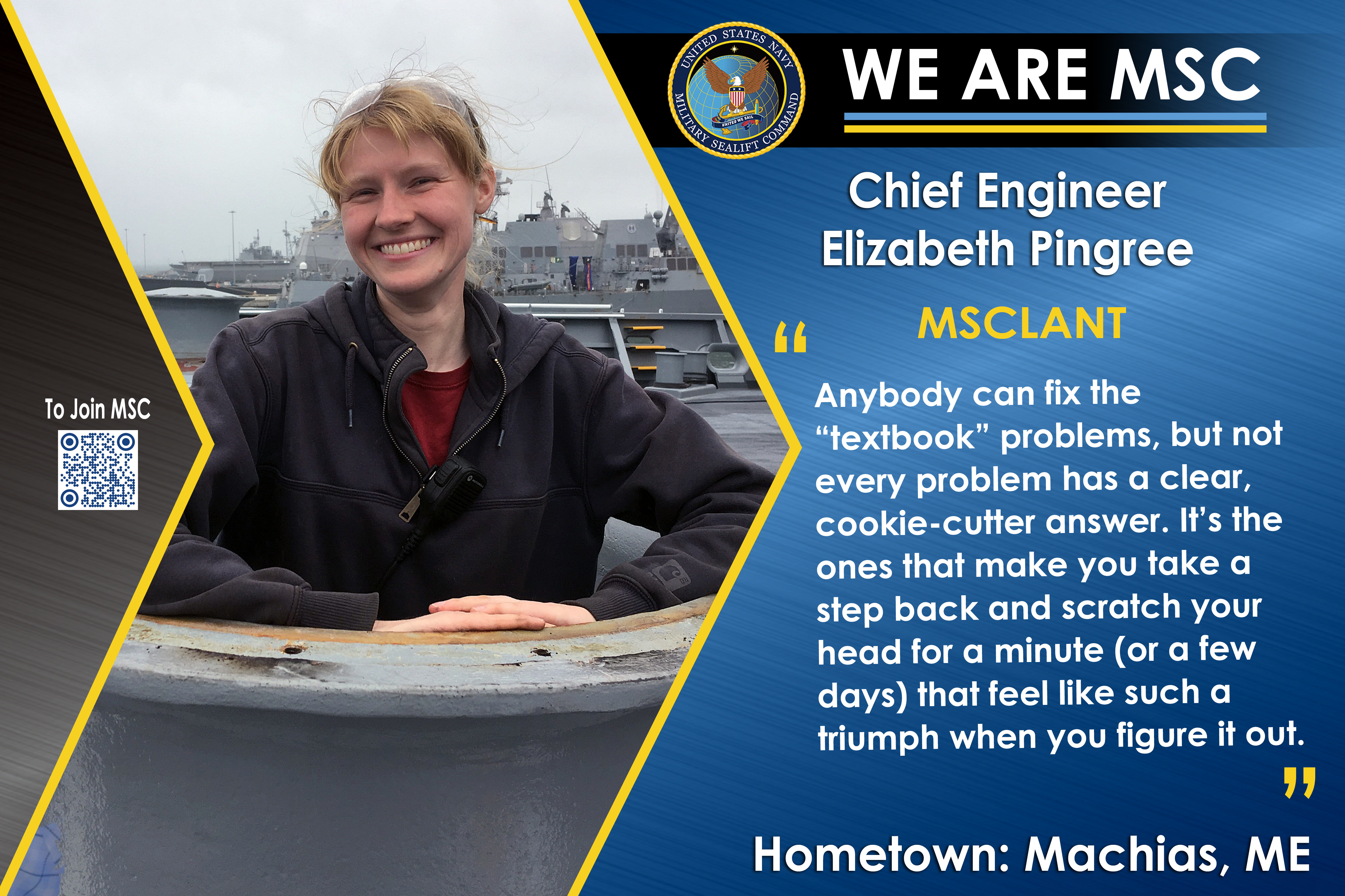 We Are MSC: Chief Engineer Elizabeth E. Pingree