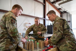 Airmen conduct periodic inspection.