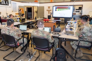 Airmen attend class instruction