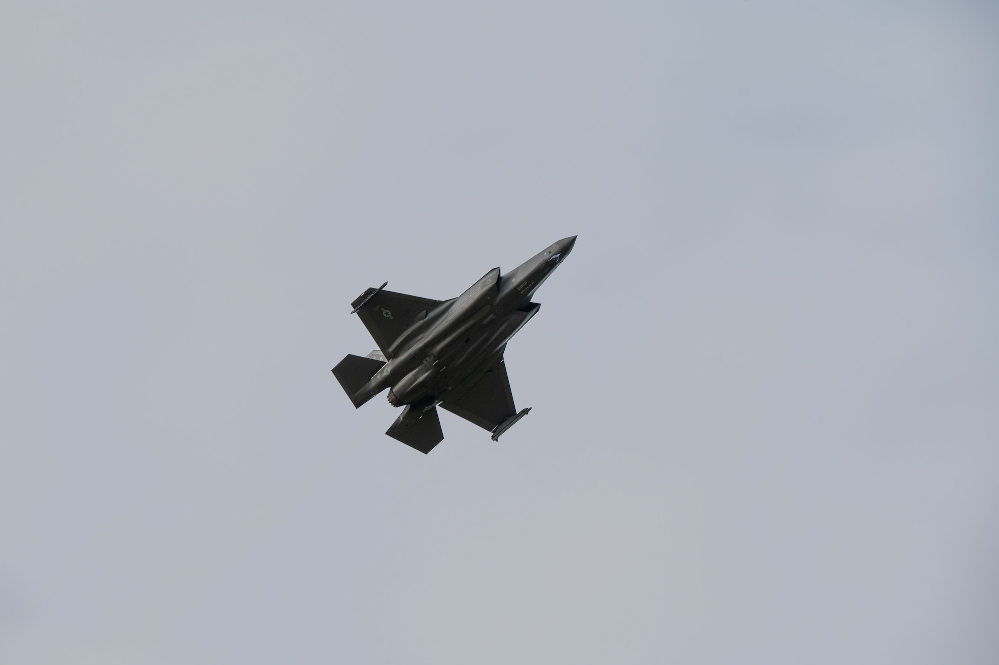 A U.S. Air Force F-35 Lightning II, assigned to the 356th Fighter Squadron, takes off at Eielson Air Force Base, Alaska, July 16, 2025.