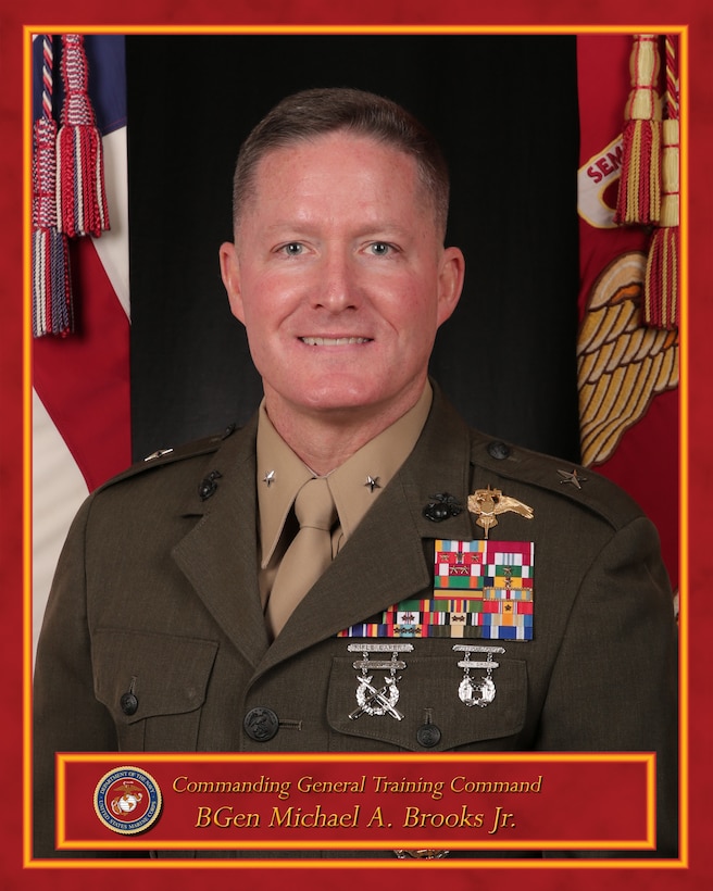 Brooks Jr. BGen Michael Command Photo